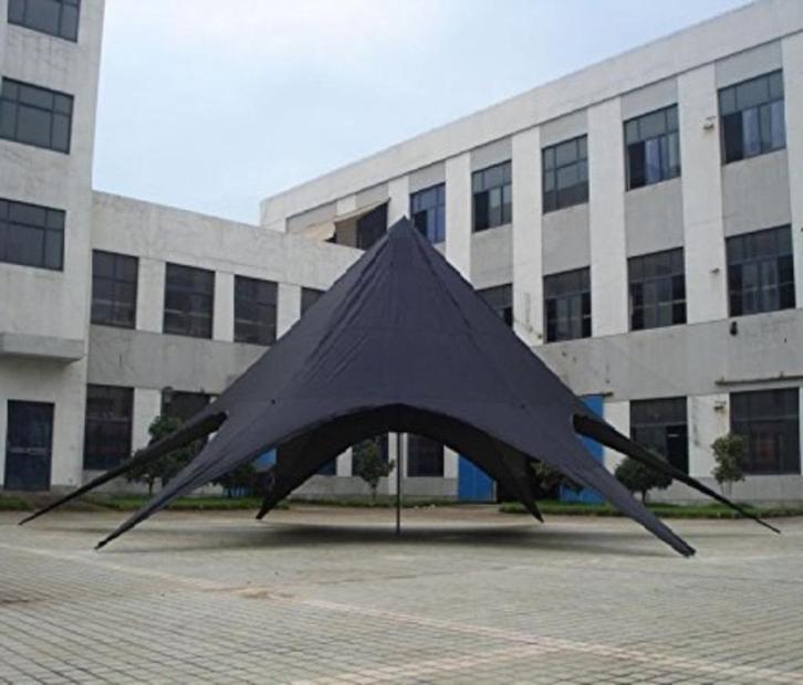 Profi Starflex-Stertent Starshade 10m, Zwart, Creme Of Wit, Tuin en Terras, Partytenten, Nieuw, Stertent, Ophalen of Verzenden