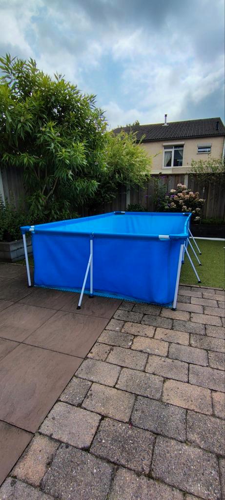 Bestway zwembad 4,00 x 2,11 x 81cm, Tuin en Terras, Zwembaden, Gebruikt, Opzetzwembad, Minder dan 80 cm, 200 tot 400 cm, 200 tot 300 cm