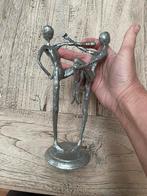 Tinnen sculptuur dansers 22,5 cm hoog, Ophalen of Verzenden, Zo goed als nieuw, Mens