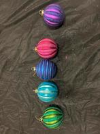 5 kleuren kerst ballen grote partij, Diversen, Kerst, Ophalen, Zo goed als nieuw
