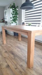 massief eiken tafel, Ophalen, Gebruikt, Eikenhout, 50 tot 100 cm