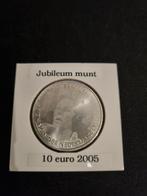 10 euro zilveren jubileummunt 2005 Beatrix, Koningin Beatrix, Zilver, Euro's, Ophalen of Verzenden