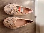 Ballerina’s met bloemen borduurse, H&M, Beige, Nieuw, Ballerina's