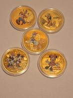 Leuk setje munten met disney figuren, Ophalen of Verzenden, Overige figuren, Nieuw, Overige typen