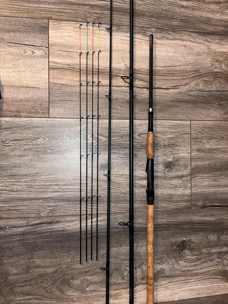 Peter van der Willik Long Distance Feeder 450, Watersport en Boten, Hengelsport | Witvissen, Zo goed als nieuw, Werphengel, Ophalen of Verzenden
