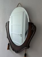 Antieke vintage facet geslepen spiegel.Nederlands fabricaat., Ophalen, Ovaal, 50 tot 100 cm, Minder dan 100 cm