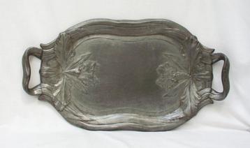 Jugendstil dienblad - Irissen. beschikbaar voor biedingen
