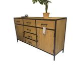 Actie! Dressoir Luna | 180 | Eiken | Van €1029,-, Ophalen, Gebruikt, ., 150 tot 200 cm