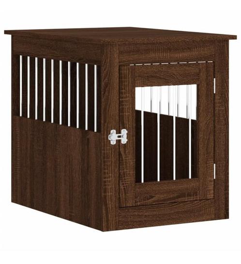 Hondenbench bruin eikenkleur, Dieren en Toebehoren, Hondenbenches, Nieuw, Ophalen
