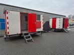 2 x snelverkeer schaftwagen, bouwkeet,schaftkeet, pipowagen, Ophalen, Gebruikt