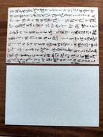 Antieke Chinese briefkaarten, één beschreven, Postzegels en Munten, Verzenden, Briefkaart
