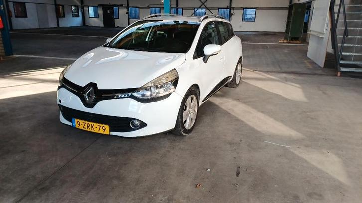 Renault Clio 1.5 DCI 66KW Estate 2015 Wit, Auto's, Renault, Particulier, Clio, ABS, Adaptieve lichten, Adaptive Cruise Control