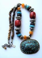 Prachtige etnische Berber ketting van Oasis, vintage (7966), Sieraden, Tassen en Uiterlijk, Kettingen, Ophalen, Zo goed als nieuw