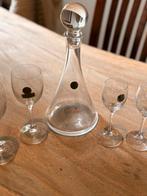 RCR Cristalleria Italiana kristal set – karaf + likeurglazen, Ophalen, Zo goed als nieuw, Overige typen