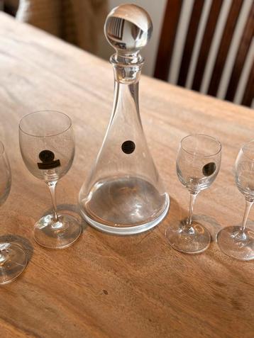 RCR Cristalleria Italiana kristal set – karaf + likeurglazen beschikbaar voor biedingen