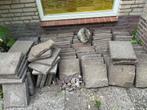 Gratis af te halen stoeptegels en grindtegels, Tuin en Terras, Ophalen, Gebruikt, 10 m² of meer, Beton
