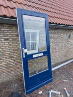 Voordeur hardhout 92x201 cm, 75 tot 150 cm, Gebruikt, Deurkozijn, Ophalen of Verzenden