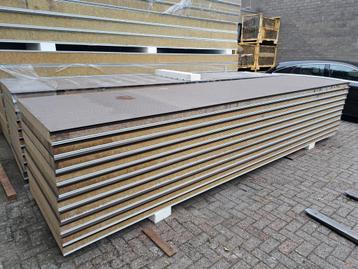sandwichpanelen wandplaten steenwol 10 en 20 cm, wandpaneel beschikbaar voor biedingen