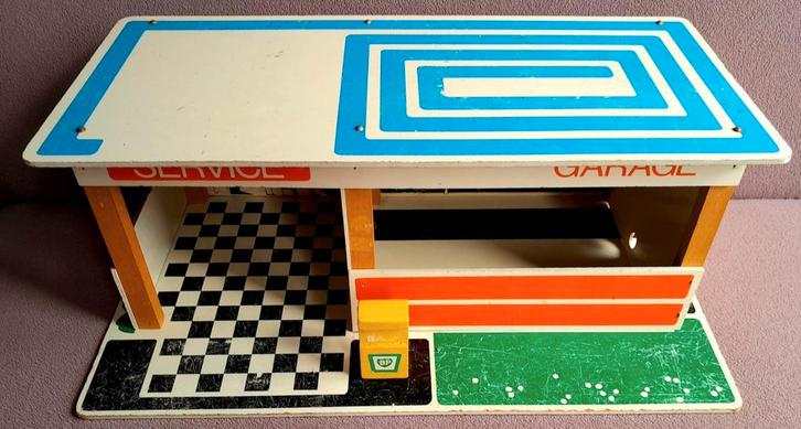 BP vintage/retro garage, Kinderen en Baby's, Speelgoed | Speelgoedvoertuigen, Gebruikt, Ophalen