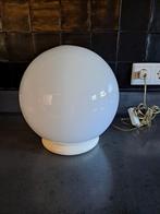 Vintage sphere lamp glas wit, Huis en Inrichting, Ophalen, Gebruikt, Vintage, Glas
