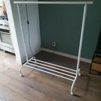 Witte kledingrek met wielen, Kleding | Dames, Kledingrekken, Ophalen, Met wielen, Zo goed als nieuw