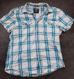 L.O.G.G. (H&M) geblokt blouse / overhemd M, Kleding | Heren, H&M, Gedragen, Groen, Halswijdte 39/40 (M)