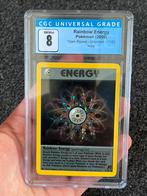 Pokémon CGC 8 Rainbow Energy Holo #17 Team Rocket series, Ophalen of Verzenden, Zo goed als nieuw, Losse kaart, Foil