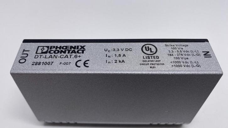 PHOENIX 2881007 DT-LAN-CAT.6+ Overspanningsbeveiligings, Hobby en Vrije tijd, Elektronica-componenten, Zo goed als nieuw, Ophalen of Verzenden
