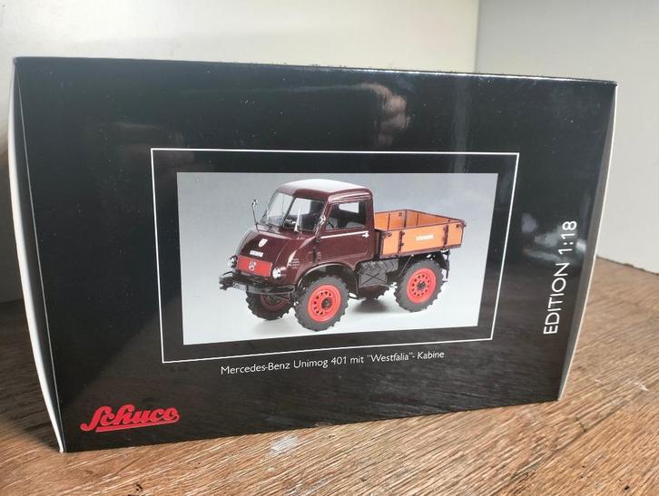 Te koop Schuco Mercedes-Benz Unimog 401 Westfalia cabine., Hobby en Vrije tijd, Modelauto's | 1:18, Zo goed als nieuw, Overige typen