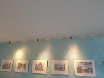 Schilderij ophangsysteem met verlichting beschikbaar voor biedingen