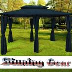 Chique Stalen Paviljoen Prieel Partytent 3x4m. Blauw, Ophalen of Verzenden, Nieuw, Minder dan 5 meter, Paviljoen