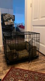 Hondenbench incl. mand, Ophalen, Zo goed als nieuw