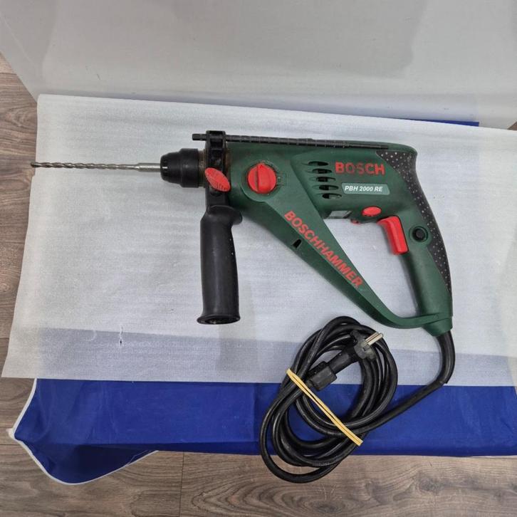 Boschhammer PBH2000 RE Boorhamer met garantie, Doe-het-zelf en Verbouw, Gereedschap | Boormachines, Zo goed als nieuw