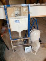 Inbouw wc.  Frame, Doe-het-zelf en Verbouw, Sanitair, Ophalen, Zo goed als nieuw, Toilet