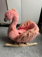 Flamingo hobbelstoel met geluid en riempjes , zgan, Ophalen of Verzenden, Zo goed als nieuw