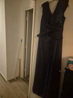 donker blauwe gala jurk met glitters, Kleding | Dames, Jurken, Blauw, Maat 42/44 (L), Ophalen of Verzenden, Zo goed als nieuw