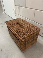 Rieten vintage opberg mand, Ophalen, Mand, Zo goed als nieuw, Riet