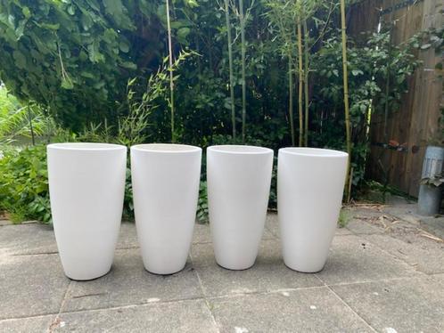 Elho pure soft bloempot wit 52cm hoog (2 stuks over), Tuin en Terras, Bloembakken en Plantenbakken, Gebruikt, Kunststof, Binnen