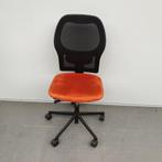 Ahrend 160 bureaustoelen oranje stof / netweave zwarte stof, Huis en Inrichting, Bureaustoelen, Ophalen of Verzenden, Gebruikt