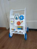 Houten loopwagentje / busy board, Ophalen of Verzenden, Zo goed als nieuw, Duw- of Trekspeelgoed