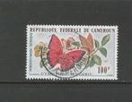 Camaroen  371 vlinder zegel jaar 1962 gestempeld hoge waard, Verzenden, Gestempeld, Dier of Natuur
