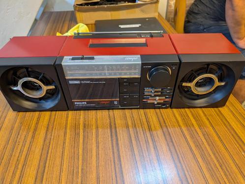 Philips Compo D8254/05 – Vintage Radio Cassette Speler, Audio, Tv en Foto, Radio's, Gebruikt, Radio, Ophalen
