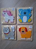 4 houten puzzels nieuwstaat. Samen, Ophalen of Verzenden, Zo goed als nieuw, Overige typen