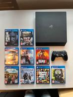 Playstation 4 pro 1tb met 9 spellen, Spelcomputers en Games, Spelcomputers | Sony PlayStation 4, Ophalen, Met games, Zo goed als nieuw