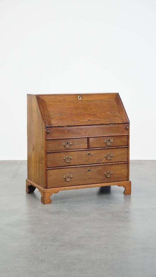 Grote Engelse eikenhouten secretaire eind 18e/begin 19e eeuw, Antiek en Kunst, Antiek | Meubels | Kasten, Ophalen