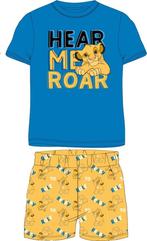 Lion King shortama/pyjama katoen geel/blauw maat 116, Ophalen of Verzenden