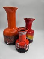 Jasba Trompet Vazen Set, Gebruikt, Overige kleuren, Aardewerk of Porselein, Ophalen of Verzenden