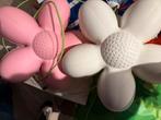 2 IKEA wandlampjes - roze en wit, Ophalen of Verzenden, Gebruikt, Kunststof