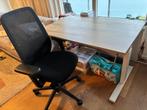 Office table with chair, Ophalen, Zo goed als nieuw, Zwart, Bureaustoel
