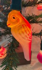 OUD ANTIEK KERSTLAMPJE DECORATIE VERSIERING PAPAGAAI 19, Diversen, Ophalen of Verzenden, Zo goed als nieuw